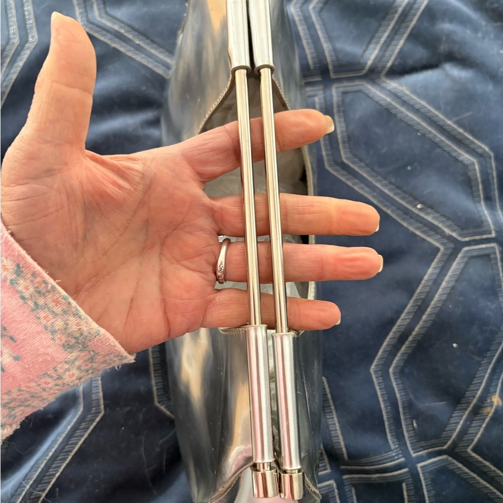 Sondra Roberts Metallic Silver Two Way Bag - Picture 14 of 14